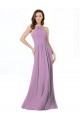Discount High Halter Chiffon Bridesmaid Dress with Ruffle Details Back