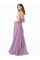 Discount High Halter Chiffon Bridesmaid Dress with Ruffle Details Back