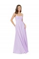 Discount Simple Chiffon Bridesmaid Dress with Pocket