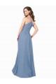Discount A-Line Ruched V-Neckline Chiffon Bridesmaid Dress with Pockets