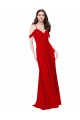 Discount Cold Shoulder Chiffon Bridesmaid Dress