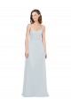 Discount Slim A-Line Chiffon Bridesmaid Dress with Spaghetti Strap Gathered Bodice