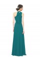 Discount One Shoulder Chiffon Bridesmaids Dress with Scarf Tie Neckline
