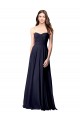 Discount Luxe Chiffon Bridesmaid Dress with Sweetheart Neckline and Shirred Bodice