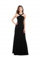Discount Chiffon A-Line Bridesmaid Dress with Criss Cross Halter Top