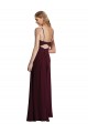 Discount Long Chiffon Bridesmaid Dress with Sweetheart Neckline