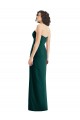 Discount Twist Front Draped Chiffon Bridesmaid Dress with Slit