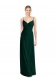 Discount Wide V-Neck Long Spaghetti Strap Chiffon Bridesmaid Dress