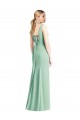 Discount Sleeveless Tie Back Chiffon Trumpet Chiffon Bridesmaid Dress