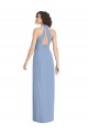Discount V-Neck Halter Back Straps Chiffon Formal Bridesmaid Dress