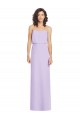 Discount Full Length Lux Chiffon Blouson Bodice Bridesmaid Dress