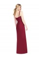 Discount Spaghetti Straps Mermaid Chiffon Bridesmaid Dress with Side Front Slit