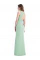 Discount Sleek Open Back Chiffon V-Neck Bridesmaid Dress