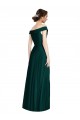 Discount Full length Off the Shoulder Chiffon Bridesmaid Dress