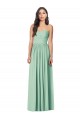 Discount Draped Sweetheart Strapless Long Chiffon Bridesmaid Dress