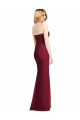 Discount Sweetheart Neckline Lux Chiffon Bridesmaid Dress with Side Slit