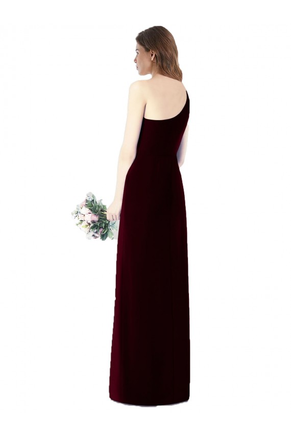 Discount One Shoulder Chiffon Trumpet Bridesmaid Dress