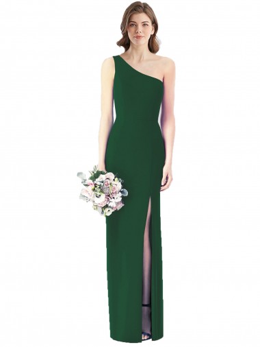 Discount One Shoulder Chiffon Trumpet Bridesmaid Dress