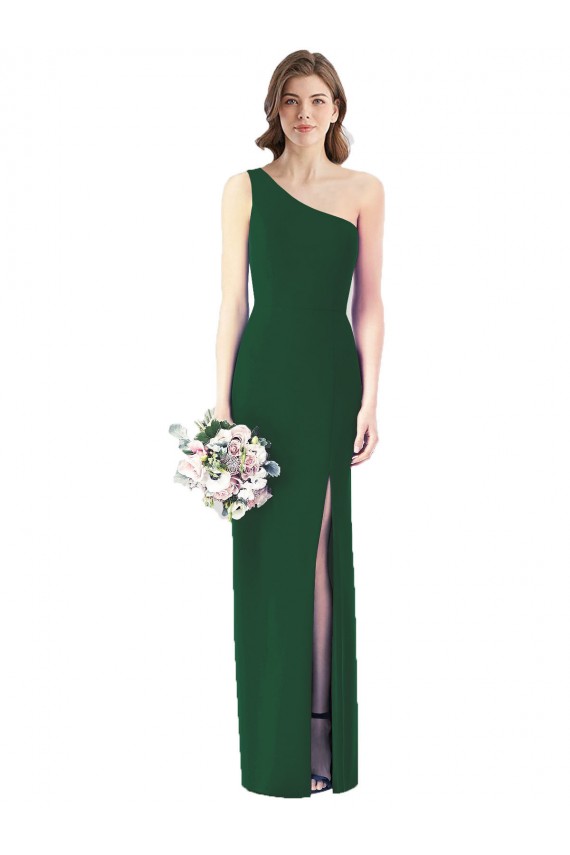 Discount One Shoulder Chiffon Trumpet Bridesmaid Dress