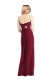 Discount Tie-Back Cutout Trumpet Chiffon Bridesmaid Dress with Front Slit