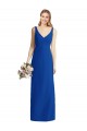 Discount Sleeveless V-Back Long Trumpet Chiffon Bridesmaid Dress