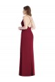 Discount Criss Cross Back Mermaid Wrap Chiffon Bridesmaid Dress