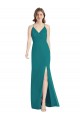 Discount Criss Cross Back Mermaid Wrap Chiffon Bridesmaid Dress