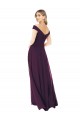 Discount Classic Off the Shoulder Draped Chiffon Bridesmaid Dress
