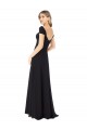 Discount Sweetheart Cap Sleeves Chiffon Bridesmaid Dress