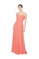 Discount Empire Waist Spaghetti Straps Sweetheart Chiffon Bridesmaid Dress