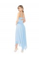 Discount Chiffon Midi Length Keyhole Back Cocktail Bridesmaid Dress