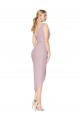 Discount High Low One Shoulder Ruffles V-Neck Chiffon Wrap Bridesmaid Dress / Formal Prom Dress