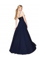 Discount Sweetheart High Neck Sequin Top Long Chiffon Bridesmaid Dress / Prom Dress