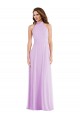 Discount High Neck Halter Backless Maxi Bridesmaid Dress