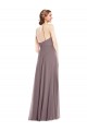 Discount Diamond Halter Maxi Formal Bridesmaid Dress with Front Slit