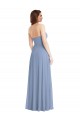 Discount Strapless A-Line Maxi Bridesmaid Dress with Front Slit