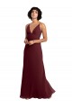 Discount Notched Neckline Empire Waist Chiffon Slip Bridesmaid Dress