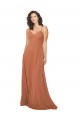 Discount Chiffon Bridesmaid Dress with Tie Back Keyhole