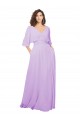 Discount Chiffon Bridesmaid Dress with Ruched Waist