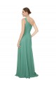 Discount One Shoulder Asymmetric Chiffon Bridesmaid Dress with Pockets