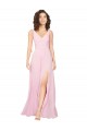 Discount Chiffon Bridesmaid Dress with Tassel Straps