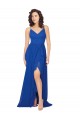 Discount Chiffon Bridesmaid Dress with Strappy Back