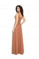 Discount Knotted Bodice Chiffon Bridesmaid Dress