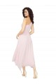 Discount Midi Length One Shoulder Chiffon Cocktail Bridesmaid Dress