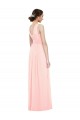 Discount V-Neck Full Length Chiffon Bridesmaid Dress