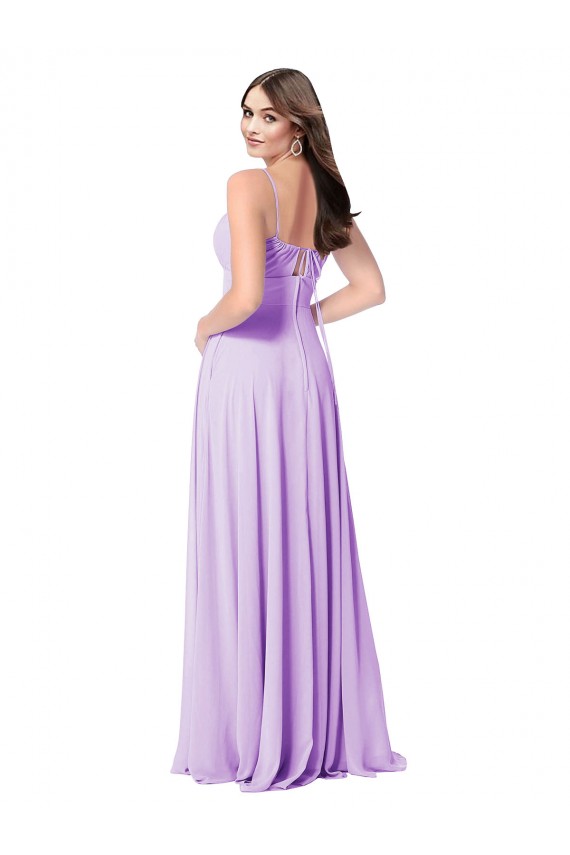 Discount Chiffon A-Line Chiffon Bridesmaids Dress with Ruched Bodice