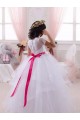 Discount Ivory Ball Gown Sweetheart Floor Length Flower Girl Dress