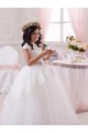 Discount Ivory Ball Gown Sweetheart Floor Length Sleeveless Flower Girl Dress
