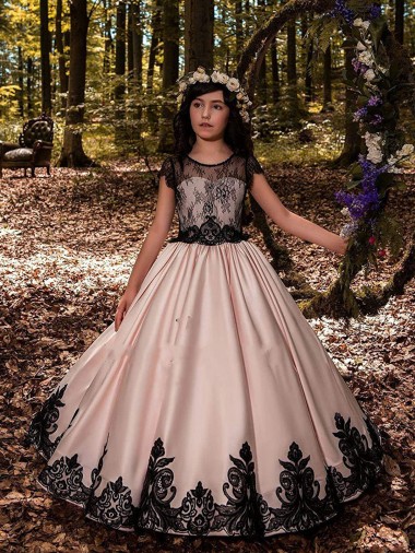 Discount Ivory Ball Gown Sweetheart Neck Sleeveless Flower Girl Dress
