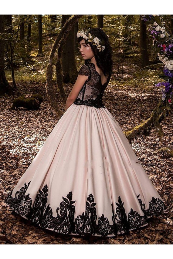 Discount Ivory Ball Gown Sweetheart Neck Sleeveless Flower Girl Dress